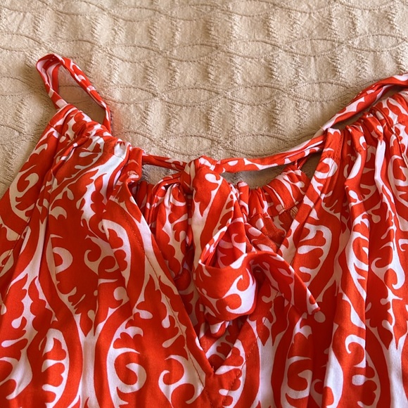 Escapada orange and white summer dress - Picture 6 of 6